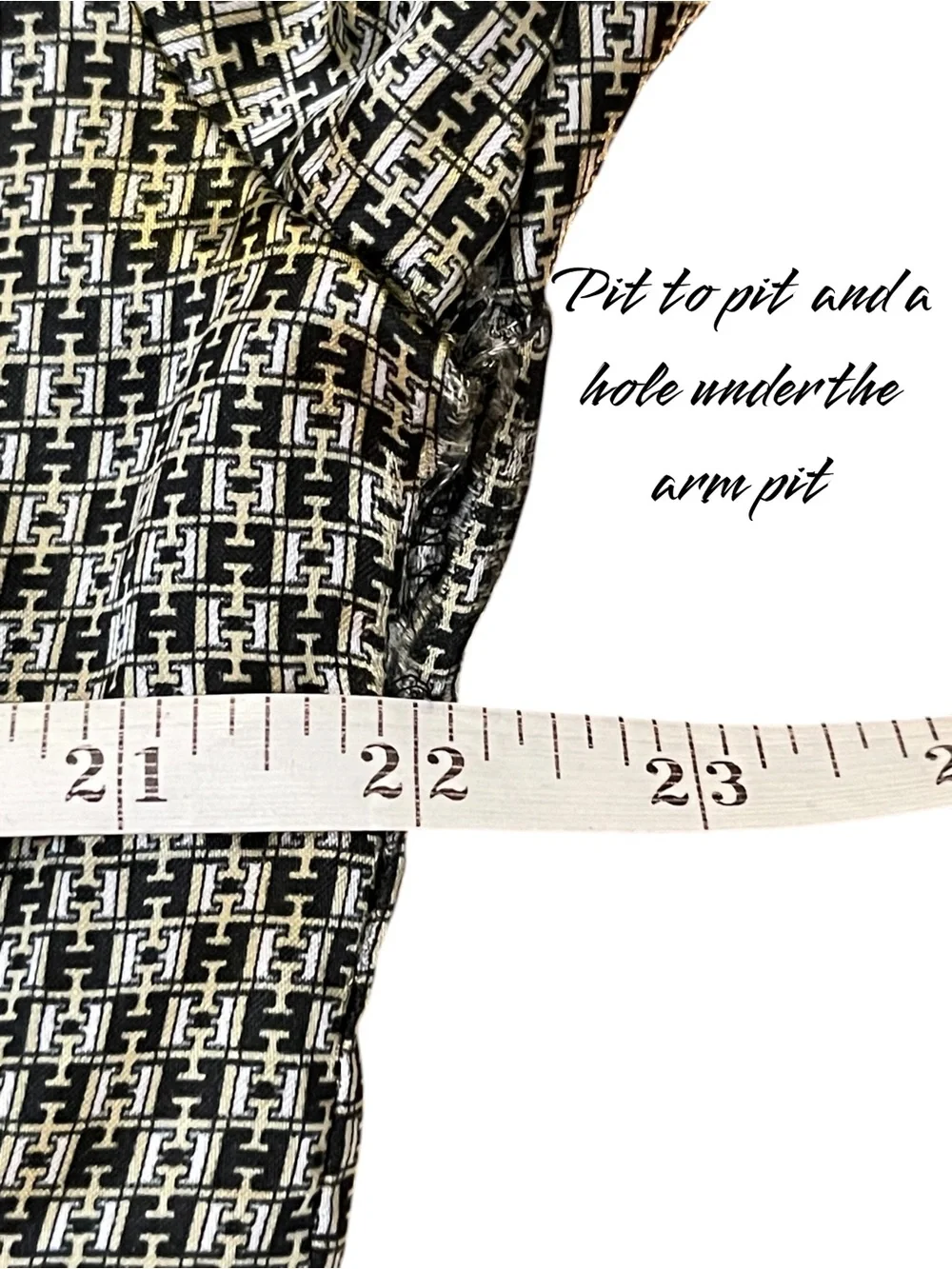 Robert Louis Silk Blend Kimono Jacket Geometric Black Gold Lightweight Duster OS